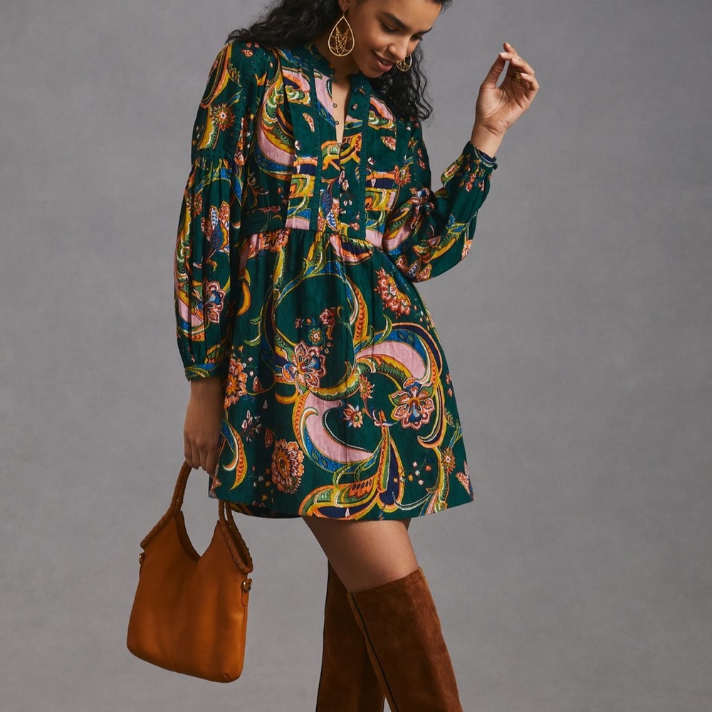 Anthropologie Mini Tunic Dress